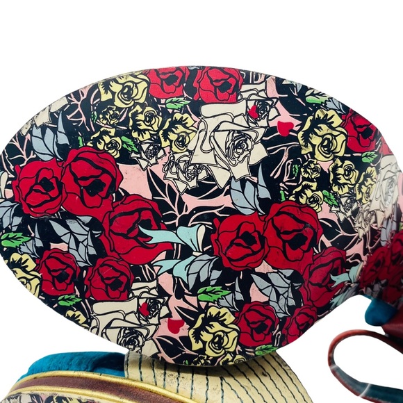 Irregular Choice Little Miss Oh Suede Peep Toe Ankle Strap Heels Pumps Size 7.5 - Picture 8 of 8